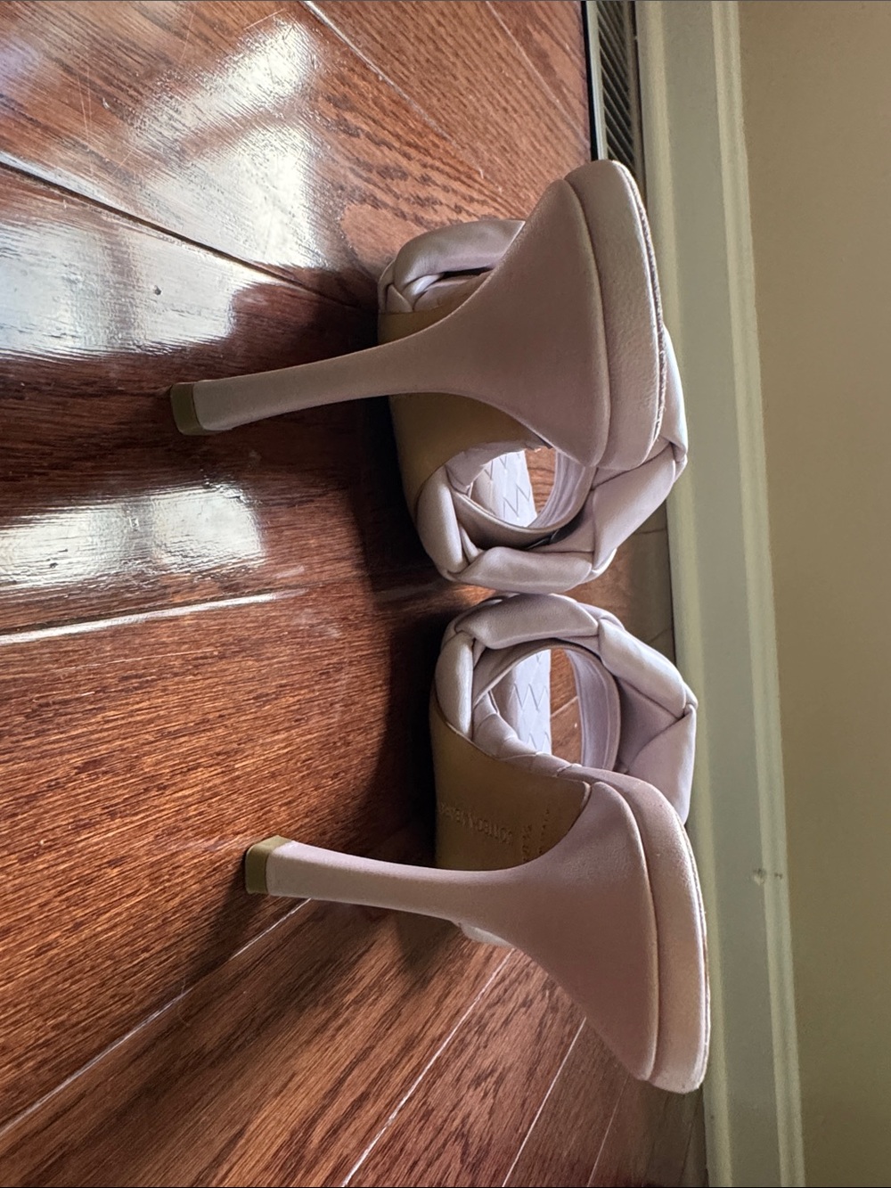 Bottega Veneta Blush Pink Intrecciato Padded Slide - Picture 3 of 5